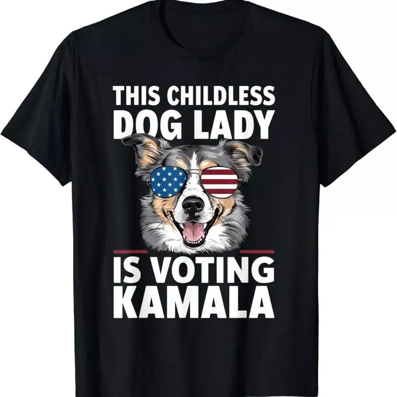 This Childless Dog Lady Is Voting Kamala Harris T Shirt