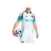 Adidas Newcastle United FC 24/25 Third Slim Fit Comfortable Ribbed Polo Letter Print Short Sleeve Retro Football Shirt Men Tops White Green JJ4460