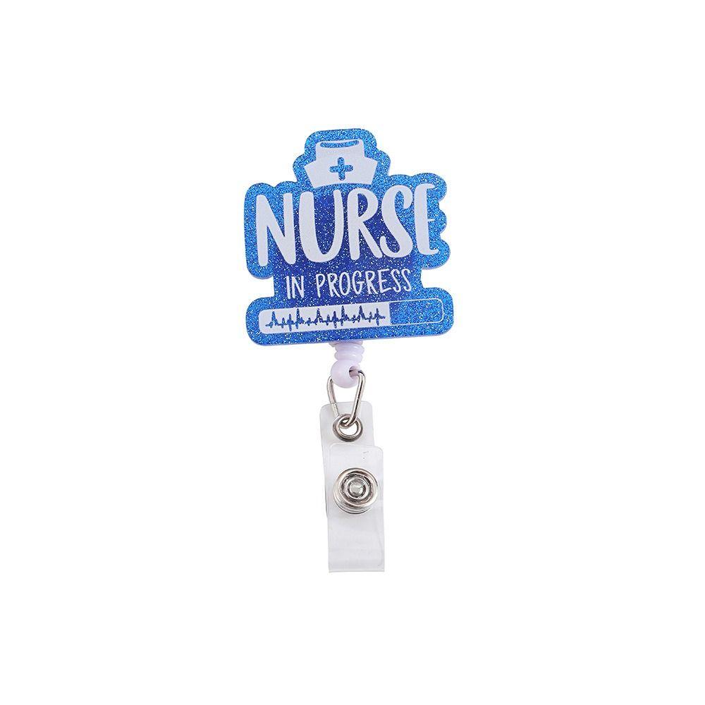 Alligator Clip Retractable Badge Reel Simplicity Nurse ID Holder Easy To Pull Buckle  Hospital Use