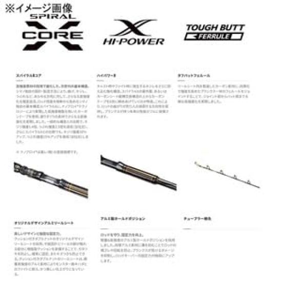 SHIMANO Удилище для лодок 23 Alciela Yellowfin 170