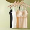 Spring New Style of Halter Top with Breast Pad and Sleeveless Top Inside