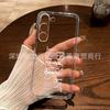 Фиолетовый английский для чехла мобильного телефона Samsung S26ULTRA Galaxy S23 мелкое отверстие S25 прозрачный NOTE20 противоударный