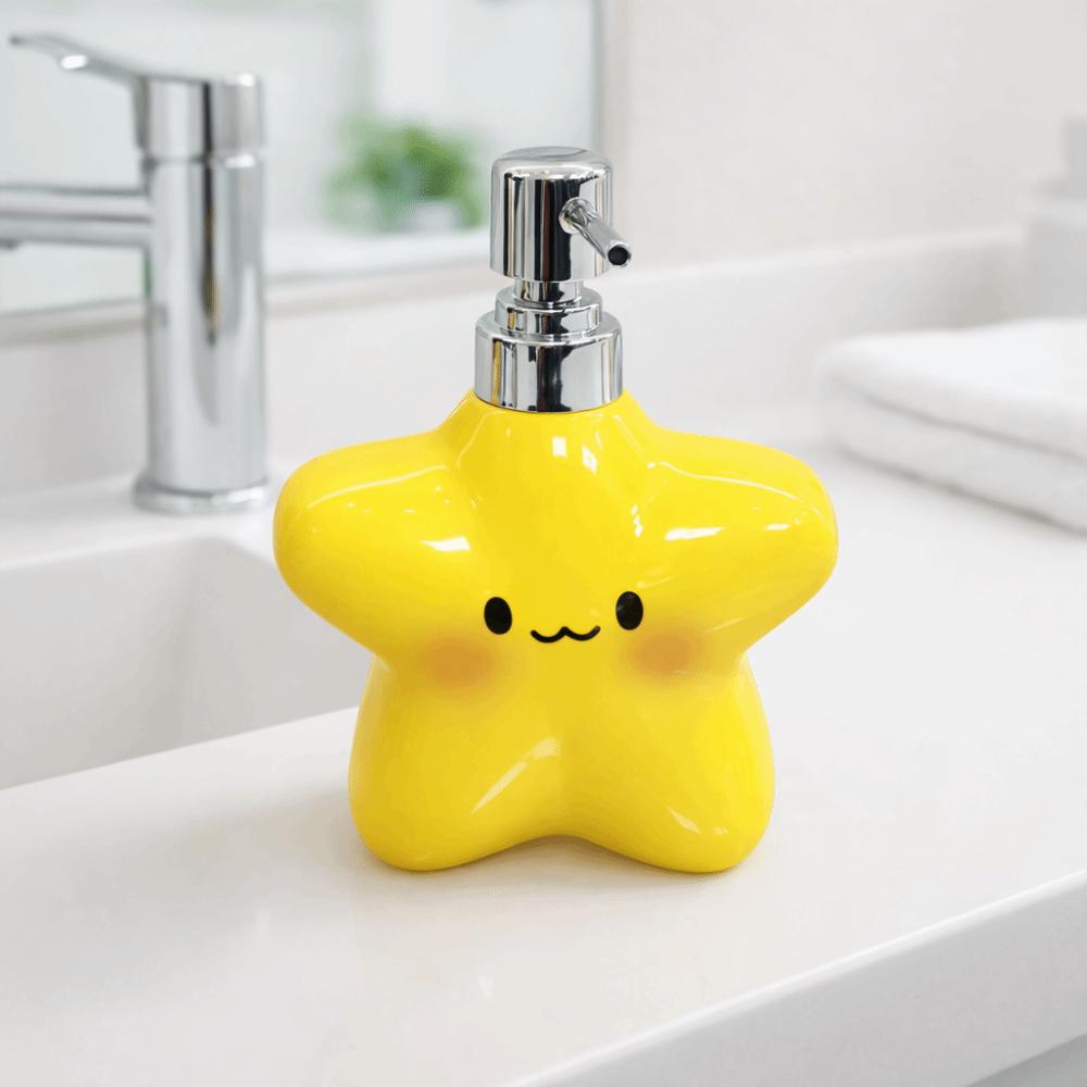 400ML Ceramic Soap Dispenser Cute Hand Sanitizer Bottle Foaming Soap Dispenser  Bathroom Use