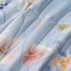 Mercury Home Textiles Soft Blue Iris L-Theanine Cooling Cotton Summer Quilt