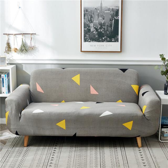 Plaid Stretch Spandex Sofa Couch Cover For Chaise Longue Living Room Home Decor Tight Wrap Elastic Shape Sofa