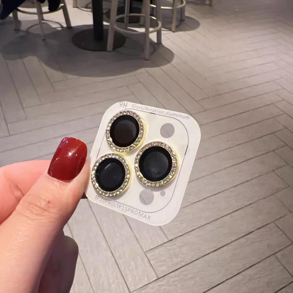 2-3Pcs For Iphone 14 15 16 17Pro Max 9D Rear Diamond Lens Protector For Iphone 16 Pro Max Camera Glass Ring Cover Case Film 4