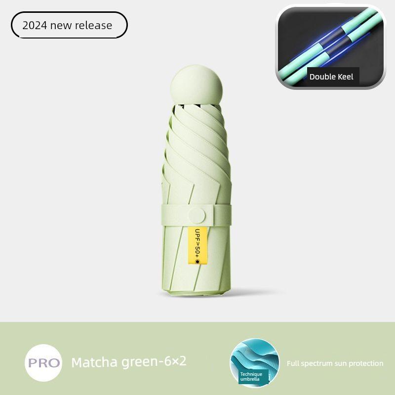 Capsule Sun Umbrella, Sun Protection, Uv Protection, Dual-Use for Sun and Rain, Mini 40% off Fold, Ultra-Light, Compact, Portable m