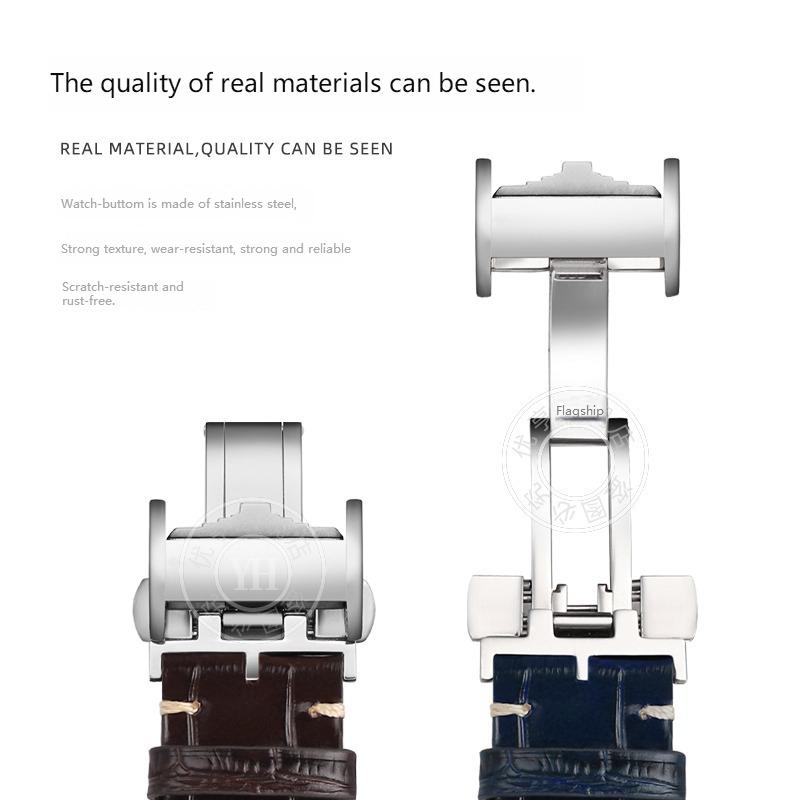 Классический ремешок для часов из коровьей кожи 19 мм, 20 мм, 21 мм для коллекции Longines Masters L3 L4 L2.628/L2.673 с застежкой-бабочкой