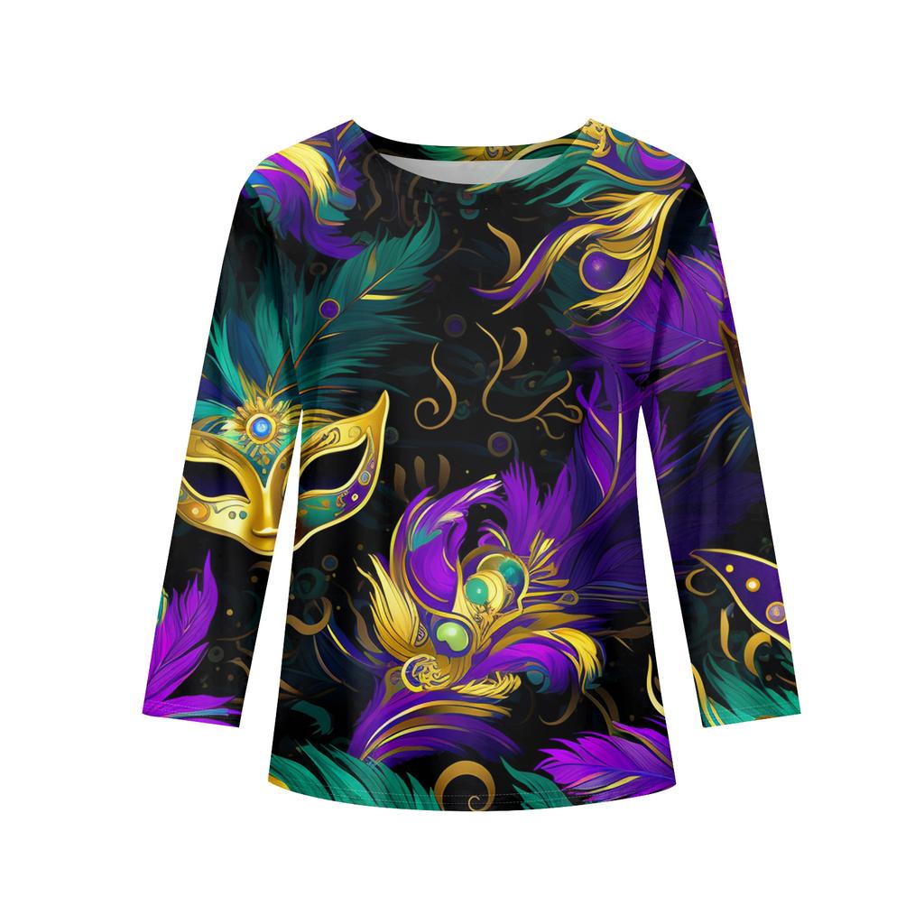 Футболки с длинным рукавом для девочек, детские осенние топы, с круглым вырезом, с принтом, базовые футболки