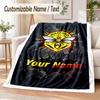 Custom Text Flannel Blanket Watford FC Print Warm Cozy Blanket Home Sofa Bedding