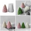 Silicone Ornament Molds Soap Making Moulds Christmas Tree Shape Candle Moulds Silicone Texture for Home Decorations