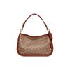 New Cary Coated Canvas With Calfskin Handbag, Shoulder Bag, Crossbody Bag Tubas Women's Brown CC438-B4NQ4