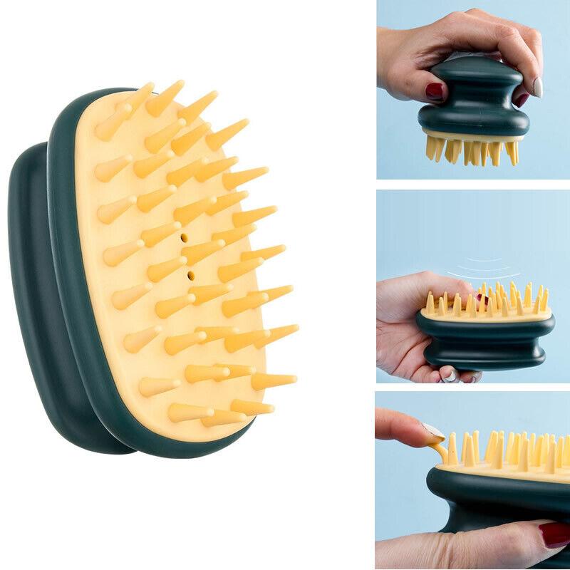 Массажер для кожи головы, шампунь, щетка, скребок для кожи головы, инструмент для удаления перхоти, влажные сухие волосы