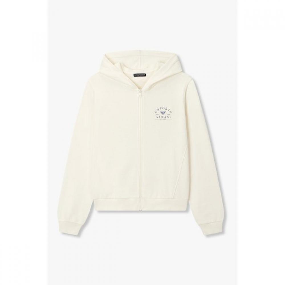 Emporio Armani Women S Lounge Hoodie Zipper Arch Logo 0826138503