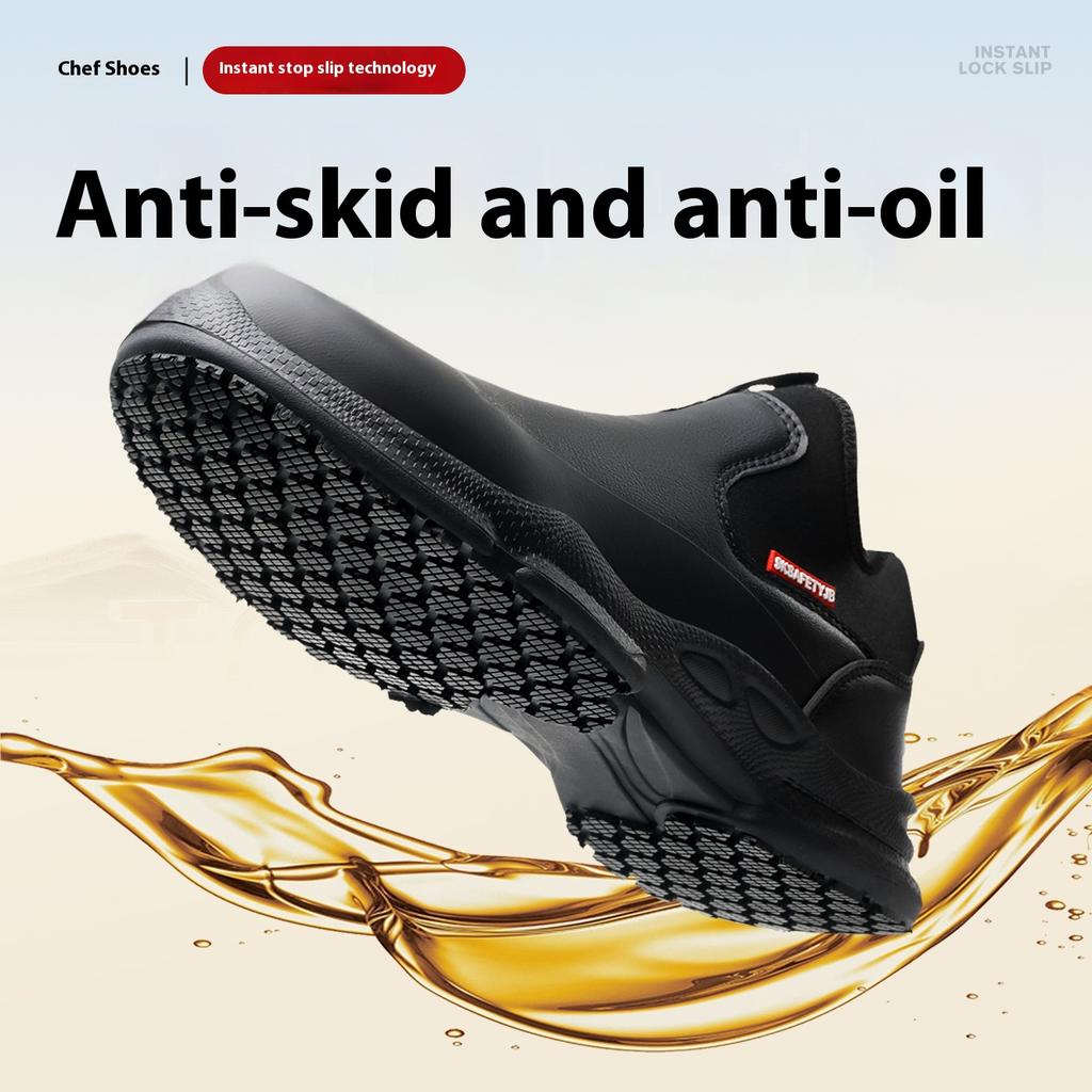 Men Women EVA Chef Shoes Non-slip Waterproof Oil-proof Shoes Comfortable Workers Leather Outdoor Fishing Chef Boots