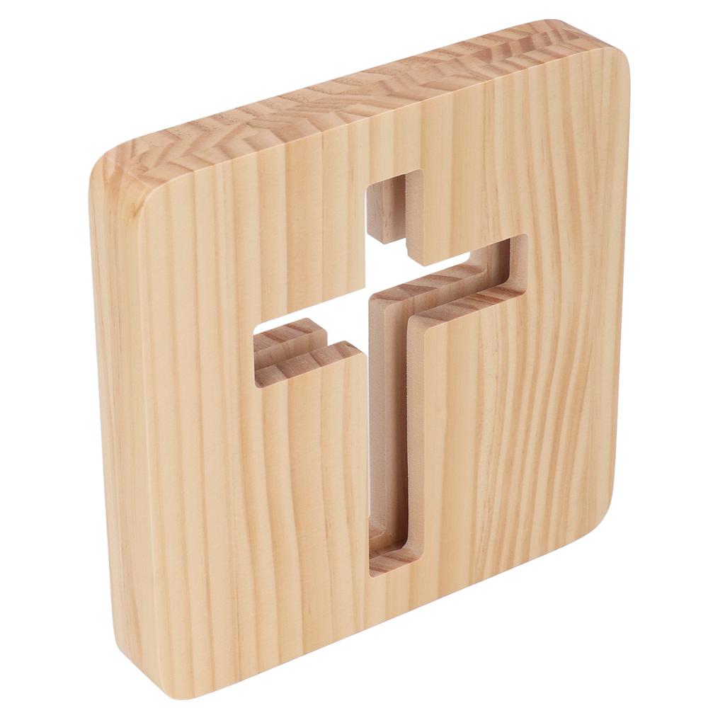 Светодиодный ночник 3D распятие полый дизайн уникальный деревянный ночник для спальни прикроватная тумбочка гостиная 