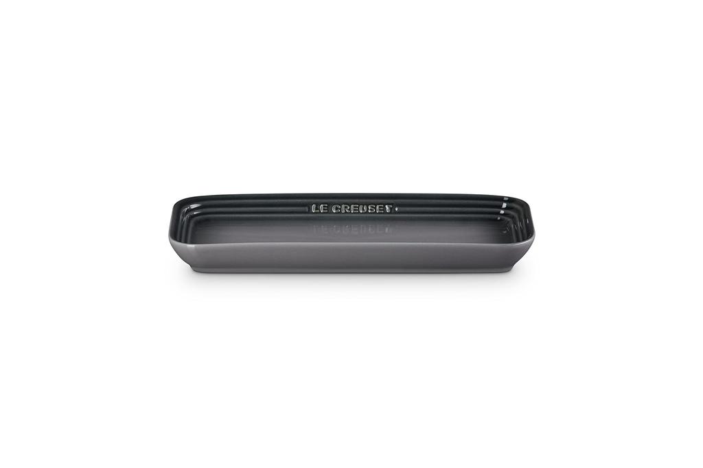 Прямоугольная тарелка Le Creuset 25 см Flint Термостойкая, холодостойкая, для микроволновой печи, посудомоечной машины, выпечки, для рыбы на гриле