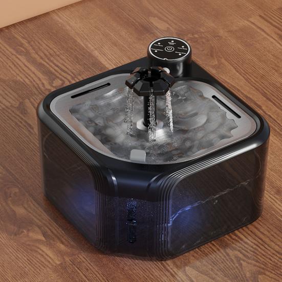 2.8L/95oz беспроводной фонтанчик для кошек ультра-тихий диспенсер для воды для домашних животных автоматический фонтанчик для собак с датчиком движения и крышкой из нержавеющей стали