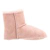 UGG Кожаные ботинки для детей с логотипом, низкие, розовые, Детские ботинки 5202-BPNK