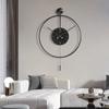 New Modern Home Decor Wall Clock Simple Senior Clock Living Room Decoration Mute Wall Clock