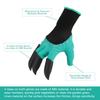 1 Paire Jardin Gants Imperméable Jardin Travail Cut Gants Griffes Conception Gants de Jardinage Pour Creuser La Plantation Ratisser