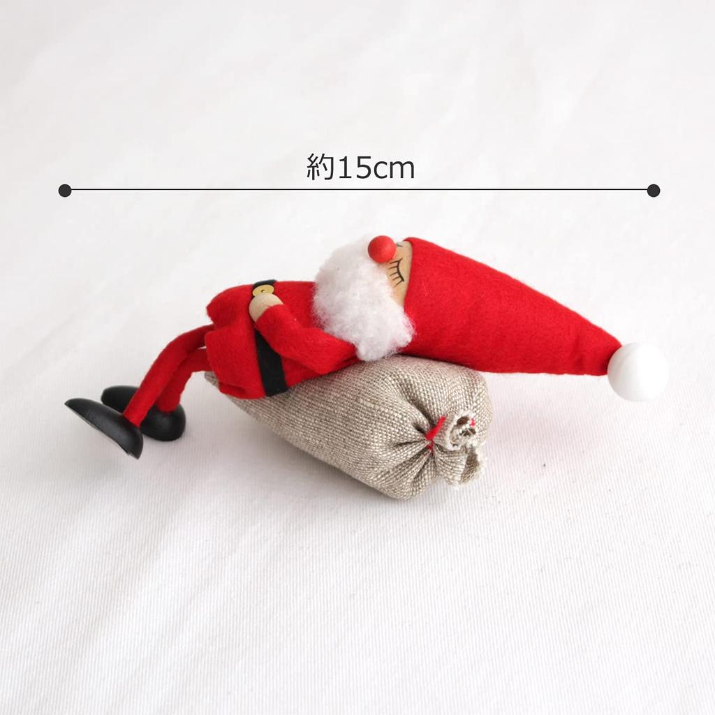 NORDIKA Nisse Christmas Wooden Doll (Sleeping Santa/Red/NRD120075)
