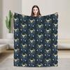 Hollow Knight Pattern Blanket Quality Warm Soft  Bedding Throws Winter Kids Outdoor Fluffy Bedspread