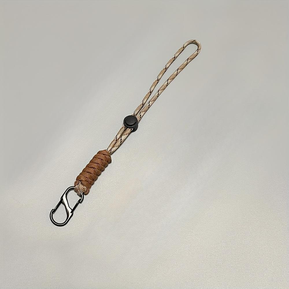 Плетеный брелок с крючком на запястье - Прочный уличный разноцветный держатель для ключей для пеших походов, кемпинга и повседневного использования, аксессуары для кемпинга