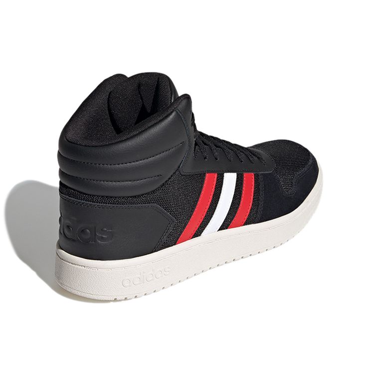 adidas Neo Hoops 2.0 Удобные Прочные Баскетбольные Кроссовки Мид-Топ Мужские Кроссовки Черные Красные Белые FY5198