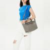 Longchamp Le Pliage Xtra 25 Snap Zipper Closure Leather Shoulder Crossbody Handbag Small Women handbags Dove-Gray 1512987P55