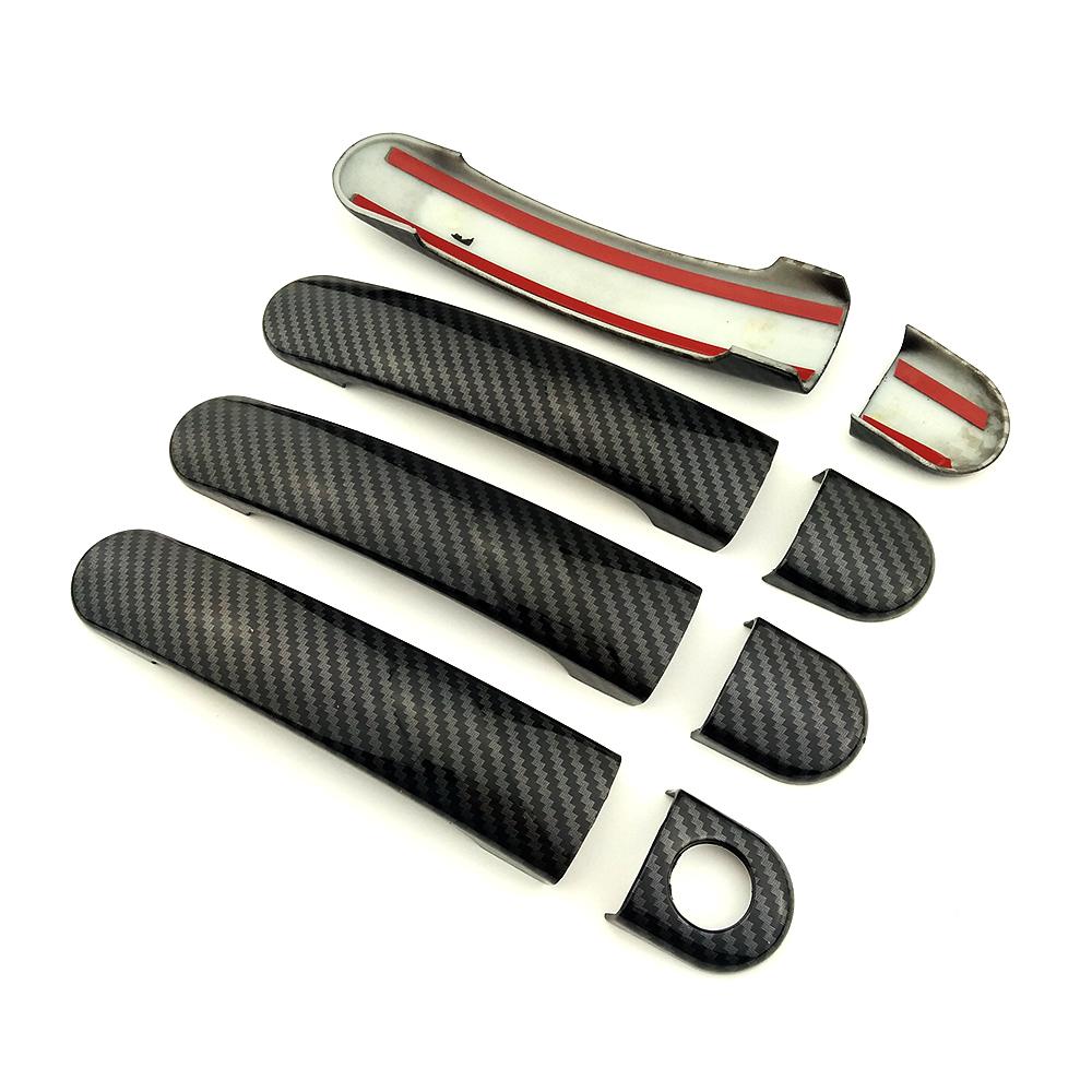 Для Seat Altea 2004-2016 гг. Изменение цвета углеродного волокна, хромированная накладка на дверную ручку, декоративная отделка, защитная наклейка