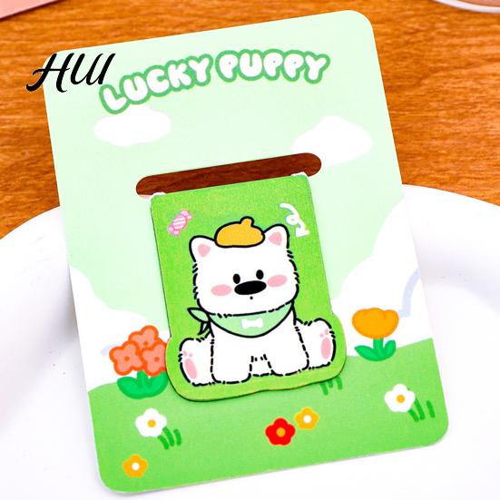 Magnetic Bookmark 4Pcs Cartoon Cute Puppy Page Clips for Students Double-sided Readers Non-Slip Reusable Reading Accessory Journaling Office