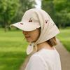 Клетчатые солнцезащитные пляжные шляпы Корейский стиль Кепка Козырек Милый платок Бейсболка Спорт