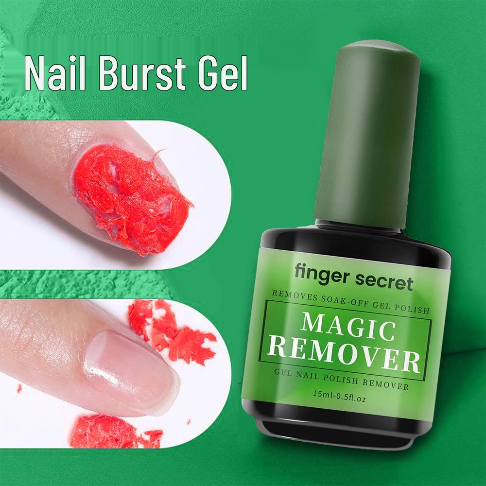 15 мл Быстродействующее средство-гель для снятия лака - Неповреждающий крем для снятия гель-лака, Идеально для маникюрных салонов.