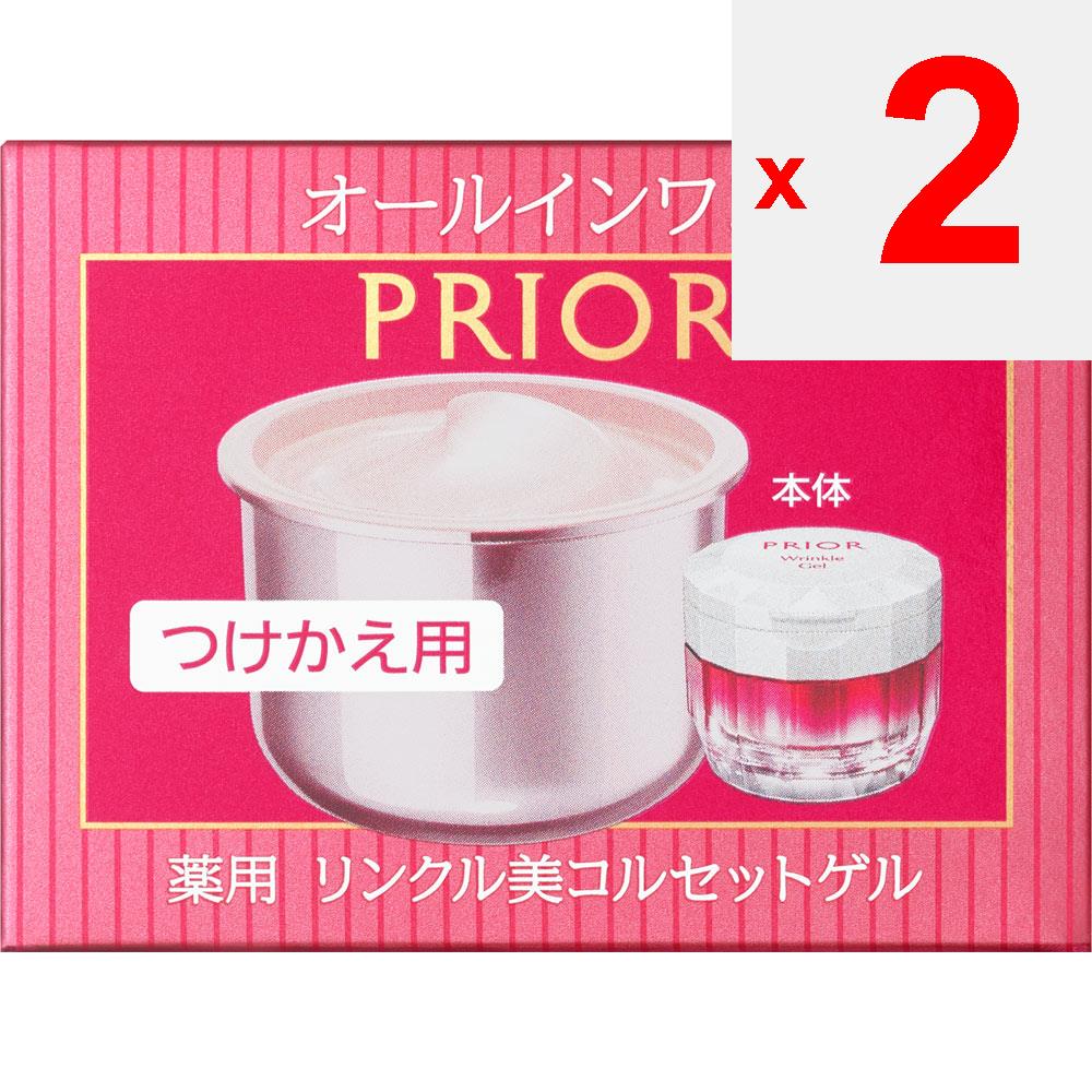 Shiseido Prior Medicated Wrinkle Beauty Corset Gel (Refill) 90g (Quasi-drug) Creams After Washing Your Face, Take the Equivalent of Two Pearls On Your