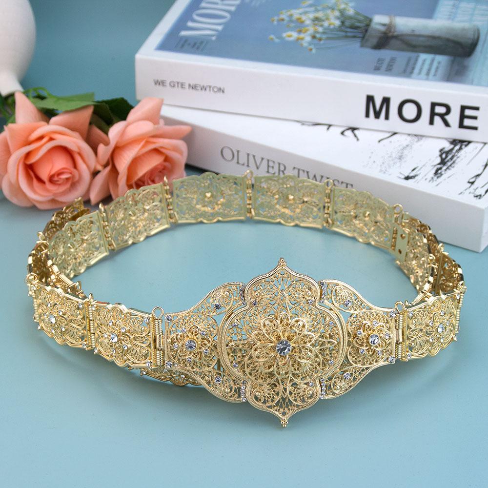 Poyasa темно-золотой цвет кавказский женский пояс свадебные украшения традиционный арабский кафтан халат цепочка на талию регулируемая длина