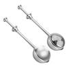 2Pcs Tea Strainer Infuser Stainless Steel Fine Mesh Ball for Loose Leaf Tea Easy Clean Tea Infuser Baking Supplies Sugar Flour Duster