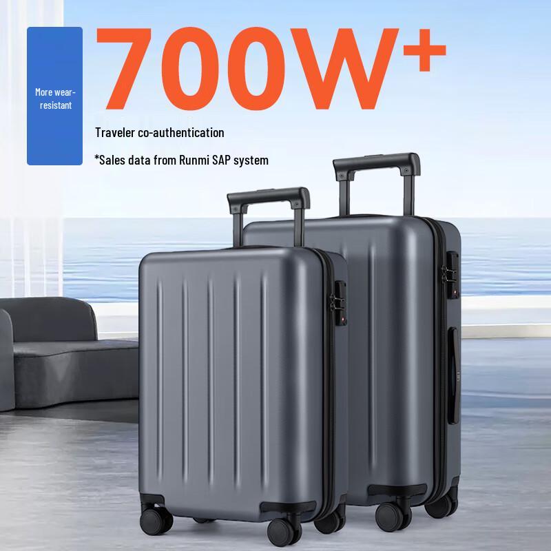 90FUN Danube Grey Hardside Luggage