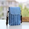 Denim 3-layer Women's Mini Messenger Mobile Phone Bag Case Shoulder Bag Purse Pouch Handbag Wallet Women's Bag Tote Bag