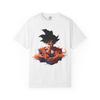 Dragon Ball Z Men's T-Shirt Wukong Black Blue Attack Image Men's Summer New Vintage Fashion Men's and Women's Streetwear