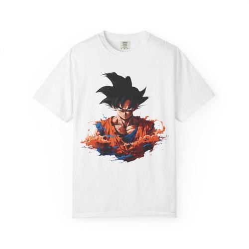Dragon Ball Z Men's T-Shirt Wukong Black Blue Attack Image Men's Summer New Vintage Fashion Men's and Women's Streetwear