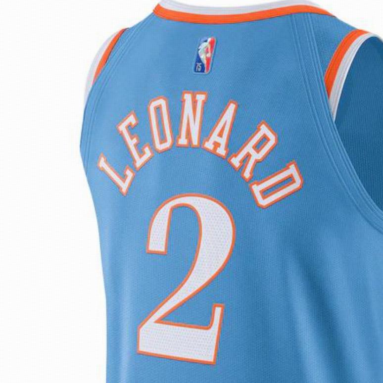 Nike Баскетбольный жилет NBA Retro, версия AU Player — Clippers Leonard, нет. 2 мужских топа синие DB3634-462