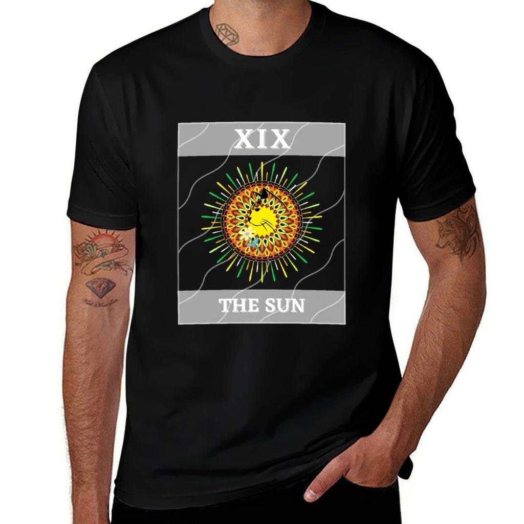 The Sun Tarot Card Posters Shirts And More Tshirt Outdoor Work Short Sleeve Top