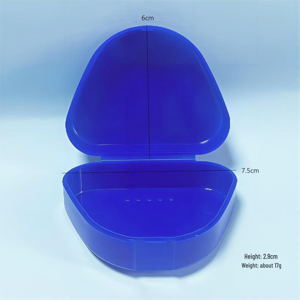 Пластиковый контейнер для хранения зубов Laoke Clear PP для ретейнеров, зубных протезов и брекетов