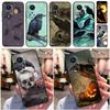 Чехол Ворон на Хэллоуин для Huawei P30 P20 P40 Lite P50 Pro P Smart 2021 Nova 5T Honor X8 X9 50 70 80