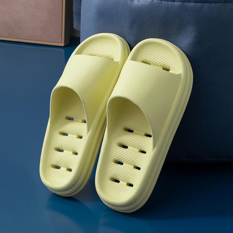 Family Slippers Women's Thick Soles Anti-slip Summer Bathroom Couples Anti-slip Soft Soles Indoor Sandals for External Wear