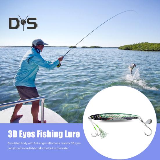 10,5 см/40 г приманка для джиговой рыбалки с острым крючком, реалистичная светящаяся быстро тонущая бионическая искусственная приманка, аксессуары для пресноводной и морской рыбалки