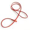 Real Leather Slip Dog Leash for Small Medium Dogs Puppies Lightweight Thin but Sturdy Adjustable Slip Lead for Dogs 0.6cm Wide