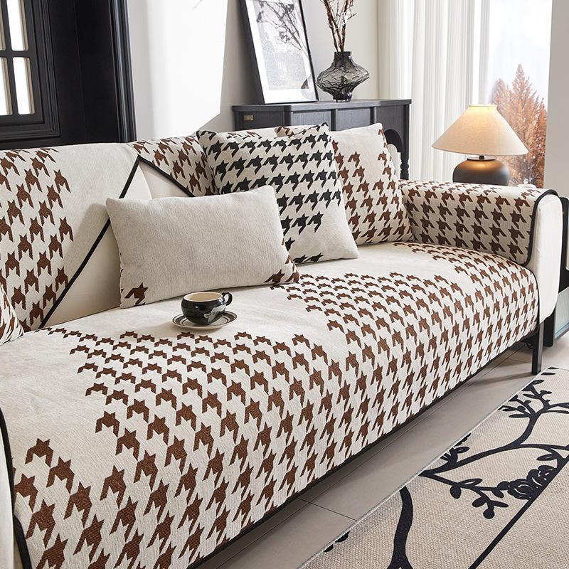 Современный простой чехол для дивана Stooth, все включено, шенилл, универсальный защитный чехол для дивана на все времена года, пылезащитный коврик для мебели, одеяло