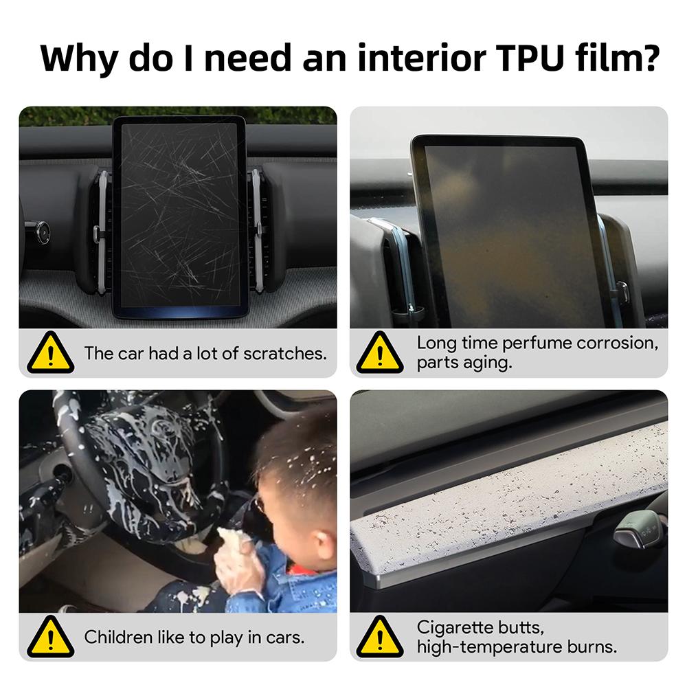 Interior Protective Film for Toyota RAV4 XA40 2013-2019 Transparent Anti-Scratch Sticker